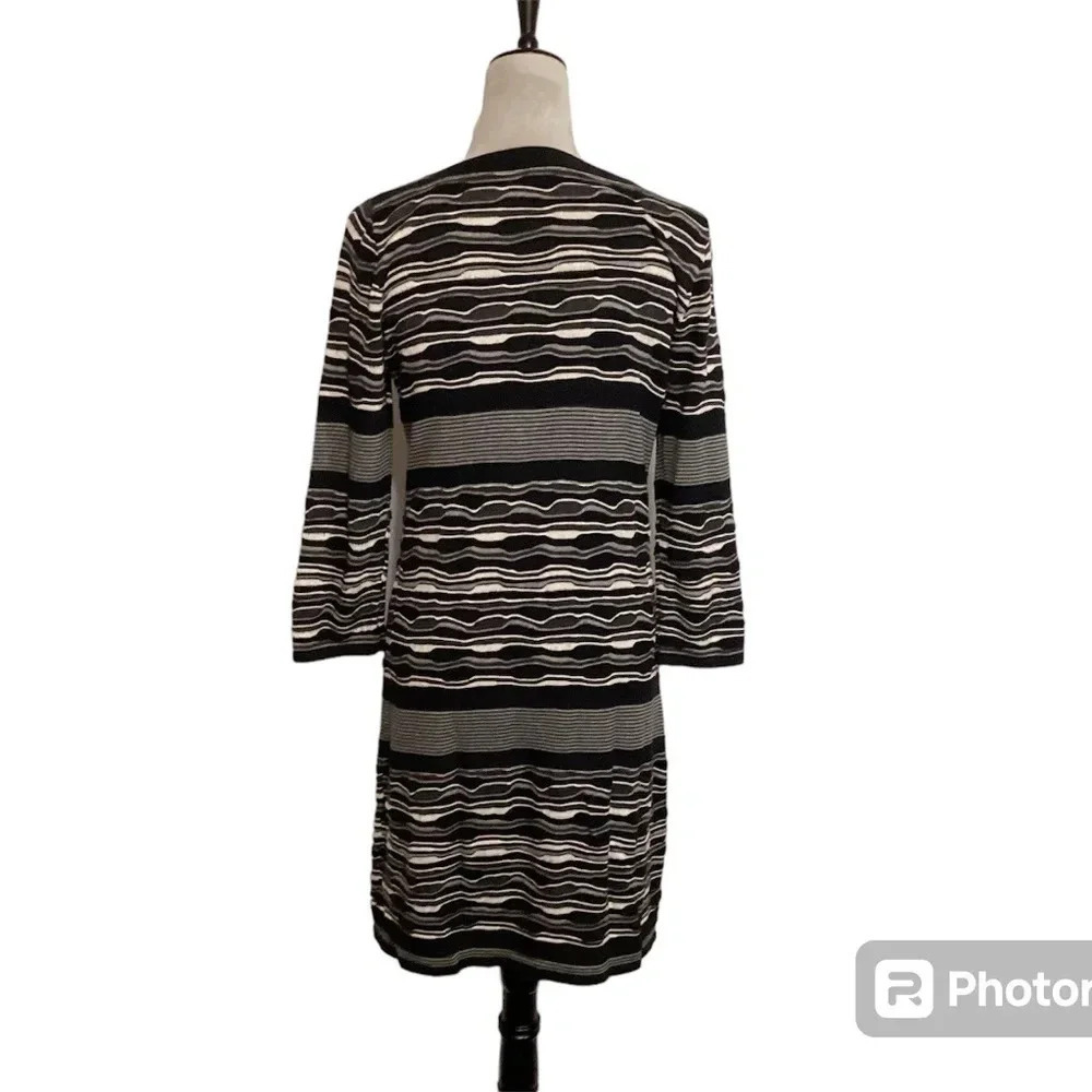Saks Fifth Dress Sweater Classic Professional Office Luxury 3D Knit Womens SZ M - Picture 4 of 9